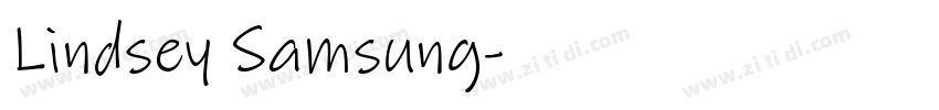 Lindsey Samsung字体转换